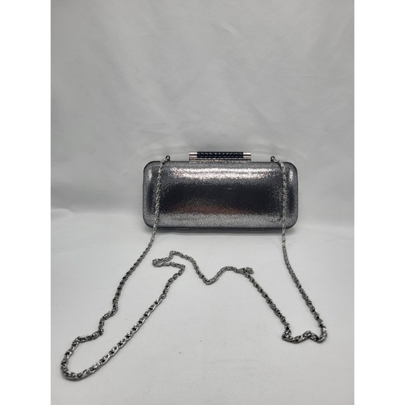 *New* Kate Landry Silver Clutch Crossbody - Picture 1 of 7